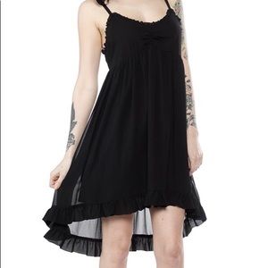 Sourpuss Black High Low Dress